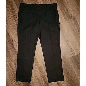 Perry Ellis Portfolio Mens Dress Pants Size 38 X 32 Black Slacks Folio-Flex